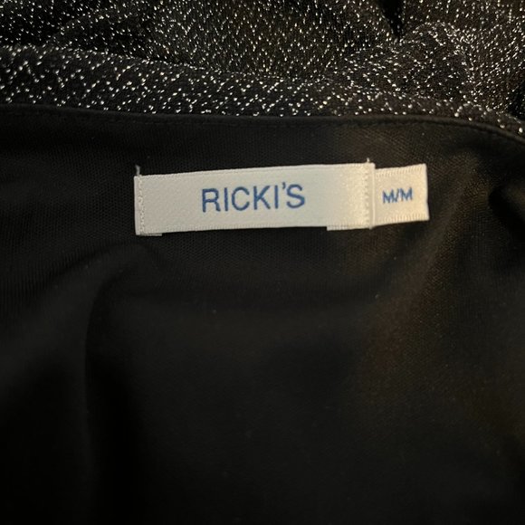 Ruched Black and Silver Dress - Picture 6 of 7